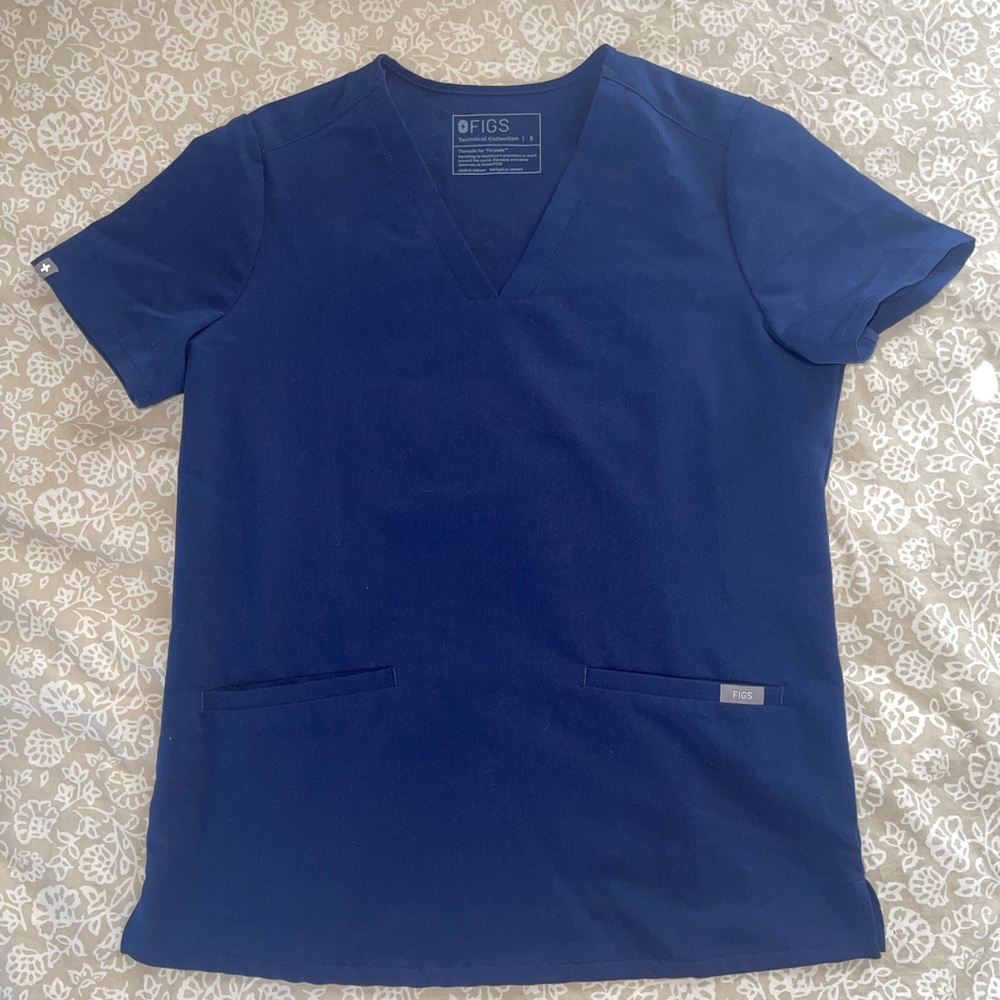 Figs navy blue scrub top!